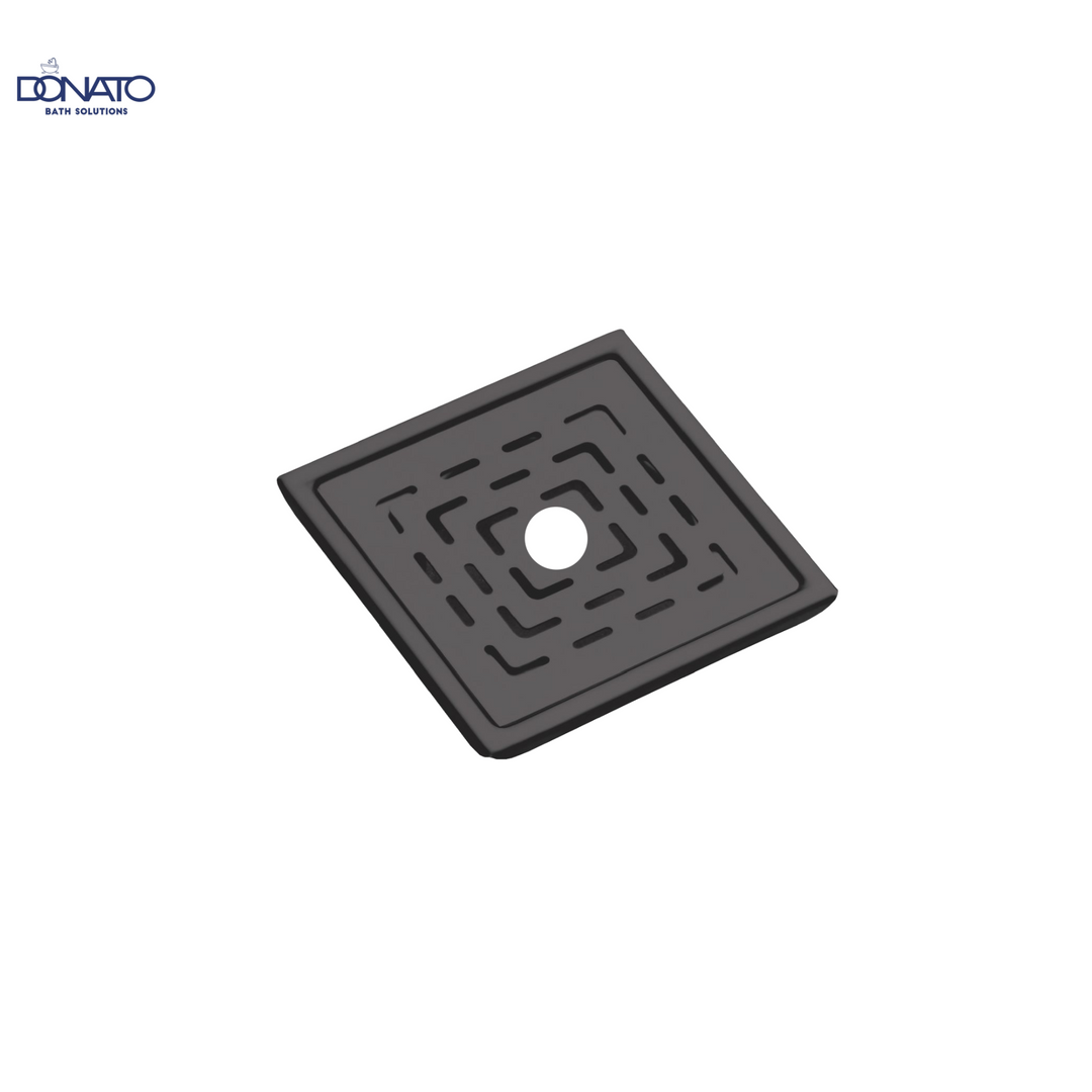 ZEN HOLE 6"x6"  MATT BLACK - SS 304 GRATINGS