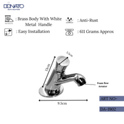 High-quality pillar cock designed for easy water control.