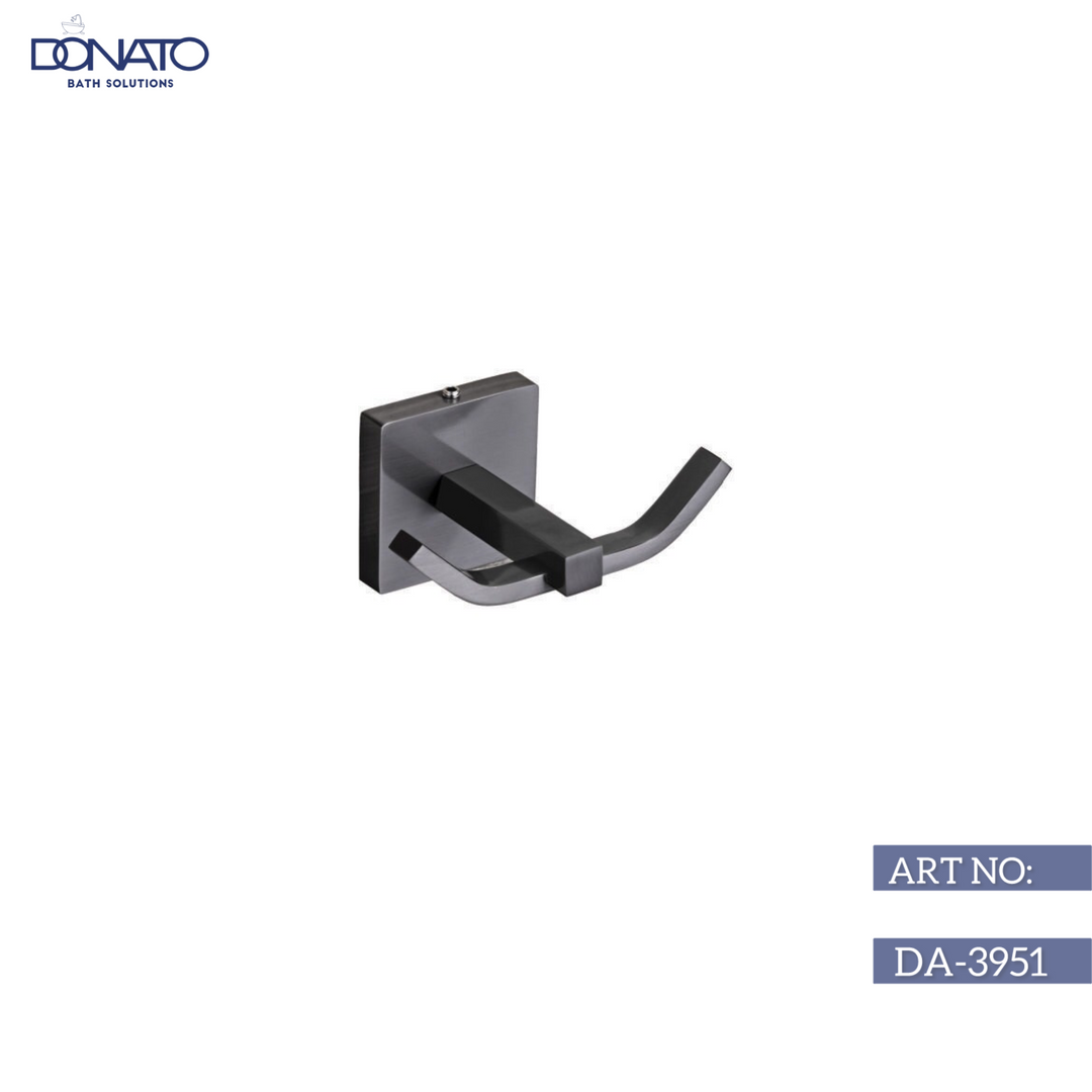 DONATO ROBE HOOK- REPLAY GRAPHITE BLACK (BRASS)