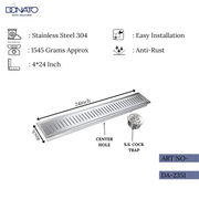 Easy-to-install shower drainer with a removable cover