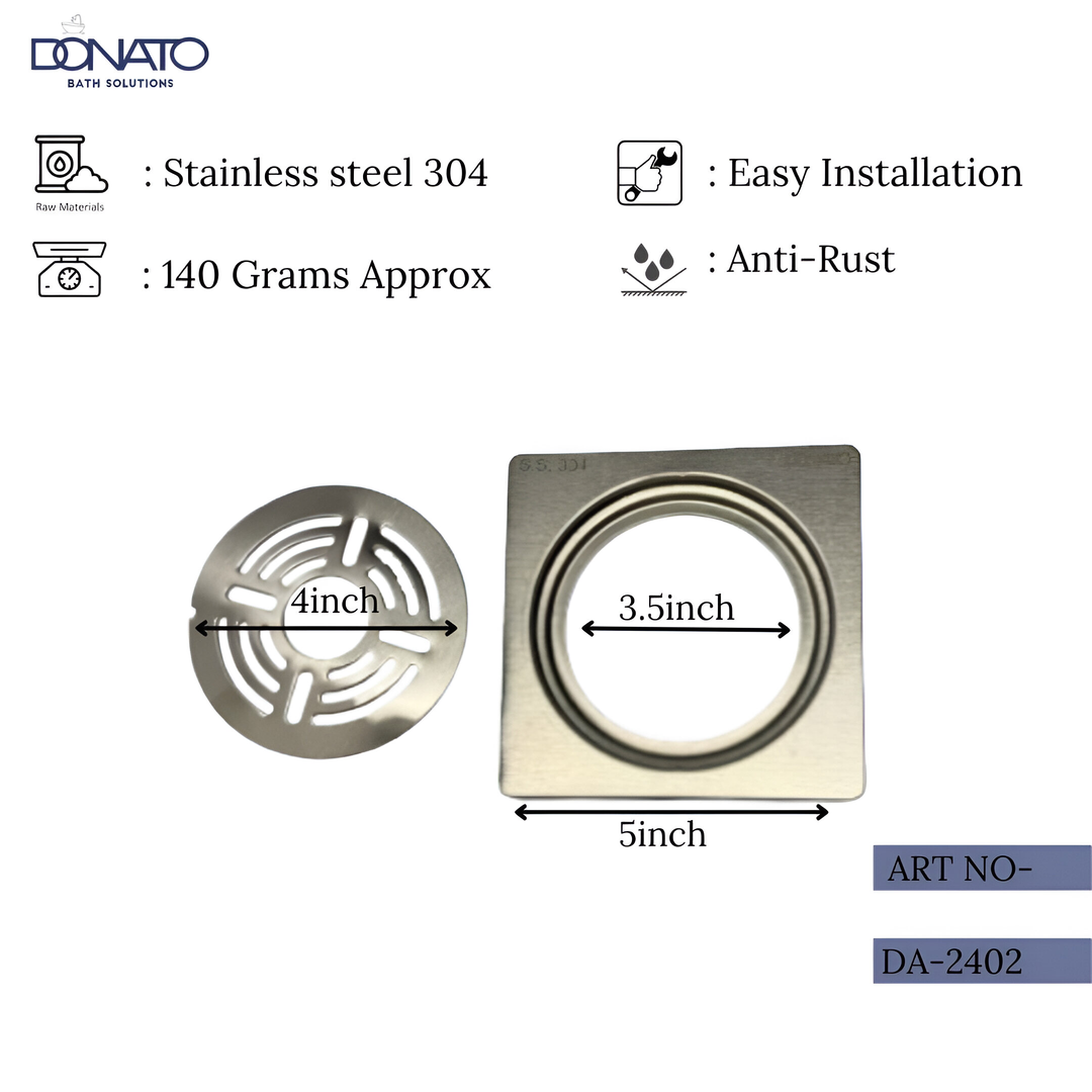 TRACE HOLE 5"x5"- SS 304  GRATINGS