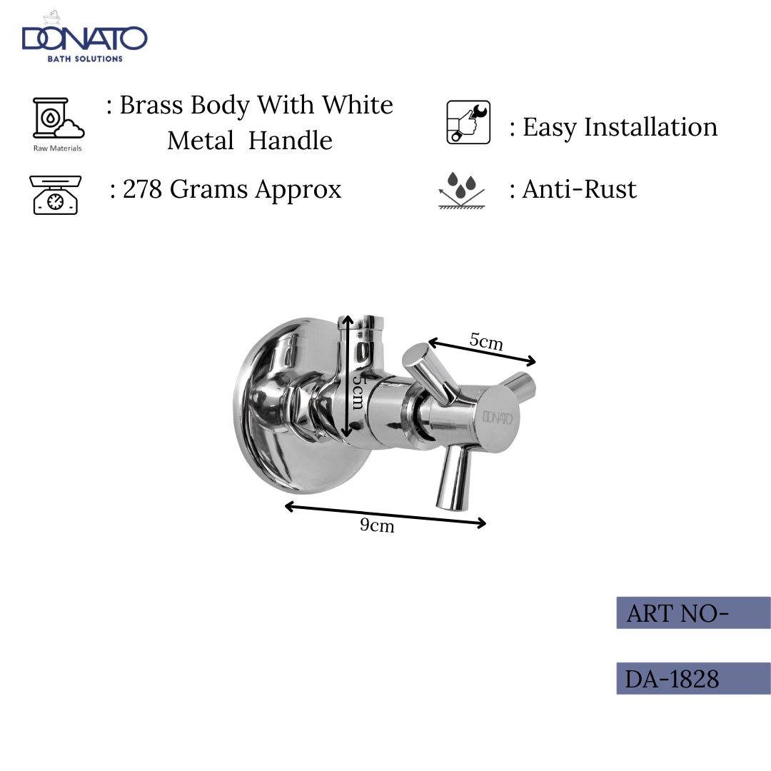 Sleek angle valve designed to complement contemporary plumbing designs