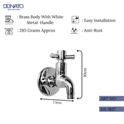 Modern Bib Cock - Sleek Design for Garden and Utility Sinks