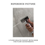 DODGE CLICK BUTTON HEALTH FAUCET WITH 1.0 MTRS. HD SHOWER TUBE AND HOOK