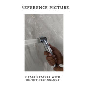 DORKY CLICK BUTTON HEALTH FAUCET WITH 1.0 MTRS. HD SHOWER TUBE AND HOOK