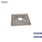 Intricate metal grating pattern used as a decorative element in modern architecture